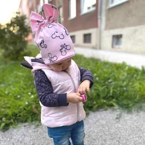 Átmeneti masnis gyerek sapka - leona mimi