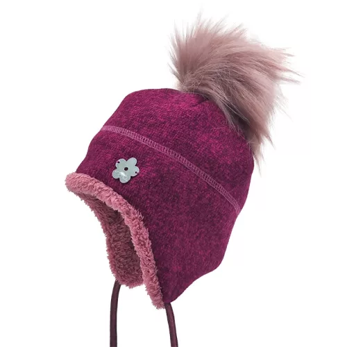 Téli megkötős gyerek sapka - majka