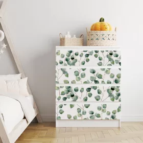 IKEA MALM bútormatrica - akvarell levelek