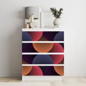 IKEA MALM bútormatrica - színes körök