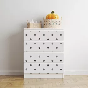 IKEA MALM bútormatrica - hímzett virágok