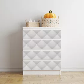 IKEA MALM bútormatrica - fehér steppelt bőr