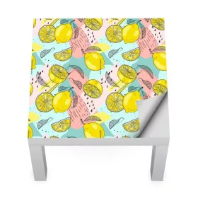 IKEA LACK asztal bútormatrica - citrom retro stílusban