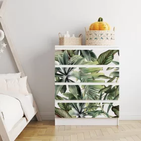 IKEA MALM bútormatrica - absztrakt nyári levelek
