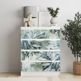 IKEA MALM bútormatrica - akvarell levelek