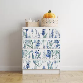 IKEA MALM bútormatrica - pasztell levendula rét