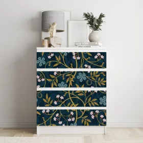   IKEA MALM bútormatrica - kúszónövények sötét háttéren