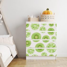 IKEA MALM bútormatrica - lime és kiwi szeletek