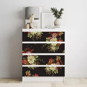   IKEA MALM bútormatrica - virágcsokor viktoriánus stílusban