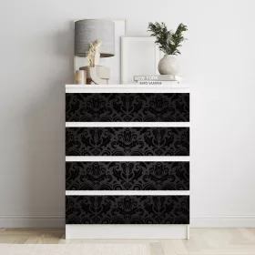 IKEA MALM bútormatrica - grafit damaszk