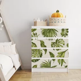 IKEA MALM bútormatrica - zöld pálma levelek