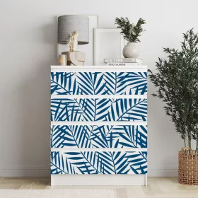 IKEA MALM bútormatrica - kék pálma ágak