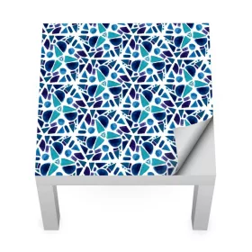 IKEA LACK asztal bútormatrica - kék mozaik