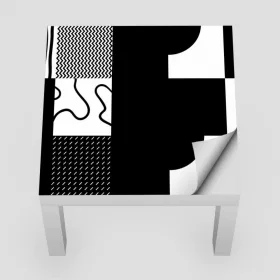 IKEA LACK asztal bútormatrica - absztrakt mozaik