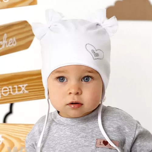 Átmeneti megkötős sapka - ajs heart