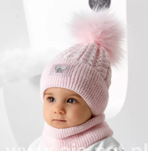 Téli gyerek sapka, körsál szett - minnie