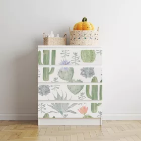 IKEA MALM bútormatrica - kaktuszok