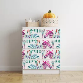 IKEA MALM bútormatrica - absztrakt zebra