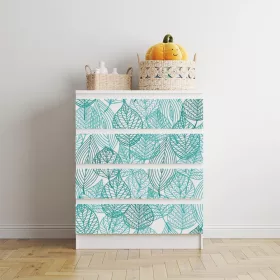 IKEA MALM bútormatrica - átlátszó levél mintázat