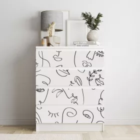 IKEA MALM bútormatrica - arcvonások