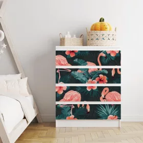 IKEA MALM bútormatrica - gyönyörű flamingók