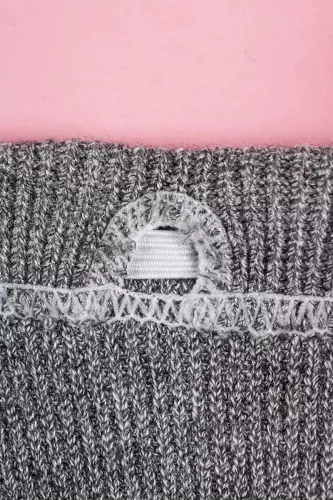 Szürke gyerek kantáros kamásli - bambusz