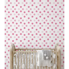 Gyerekszoba falmatrica - Rózsaszín pöttyök
